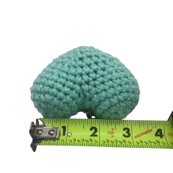 Crochet Heart Keychain, Bag Accessories, Heart Bag Charm - Picture 9 of 13